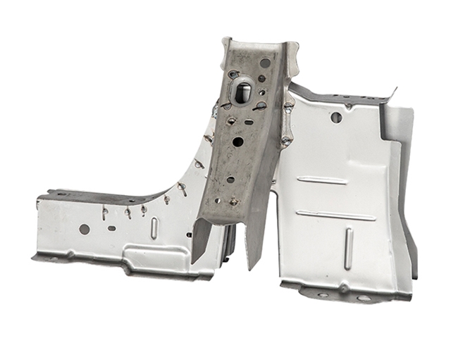 Frame fifth crossbeam left and right connecting plate sub assembly